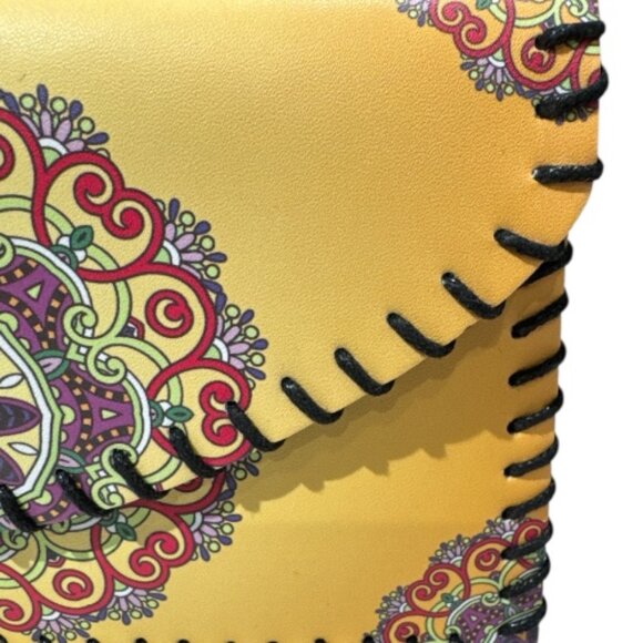 Mandala Clutch Vibrant Yellow Red Purple Green Pink - Picture 10 of 11